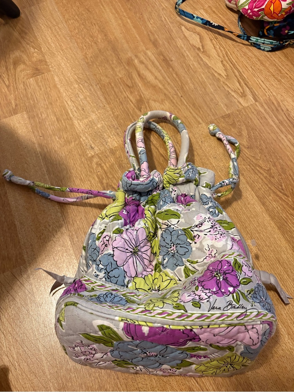 Vera Bradley watercolor Bucket Bag in Multi-Color